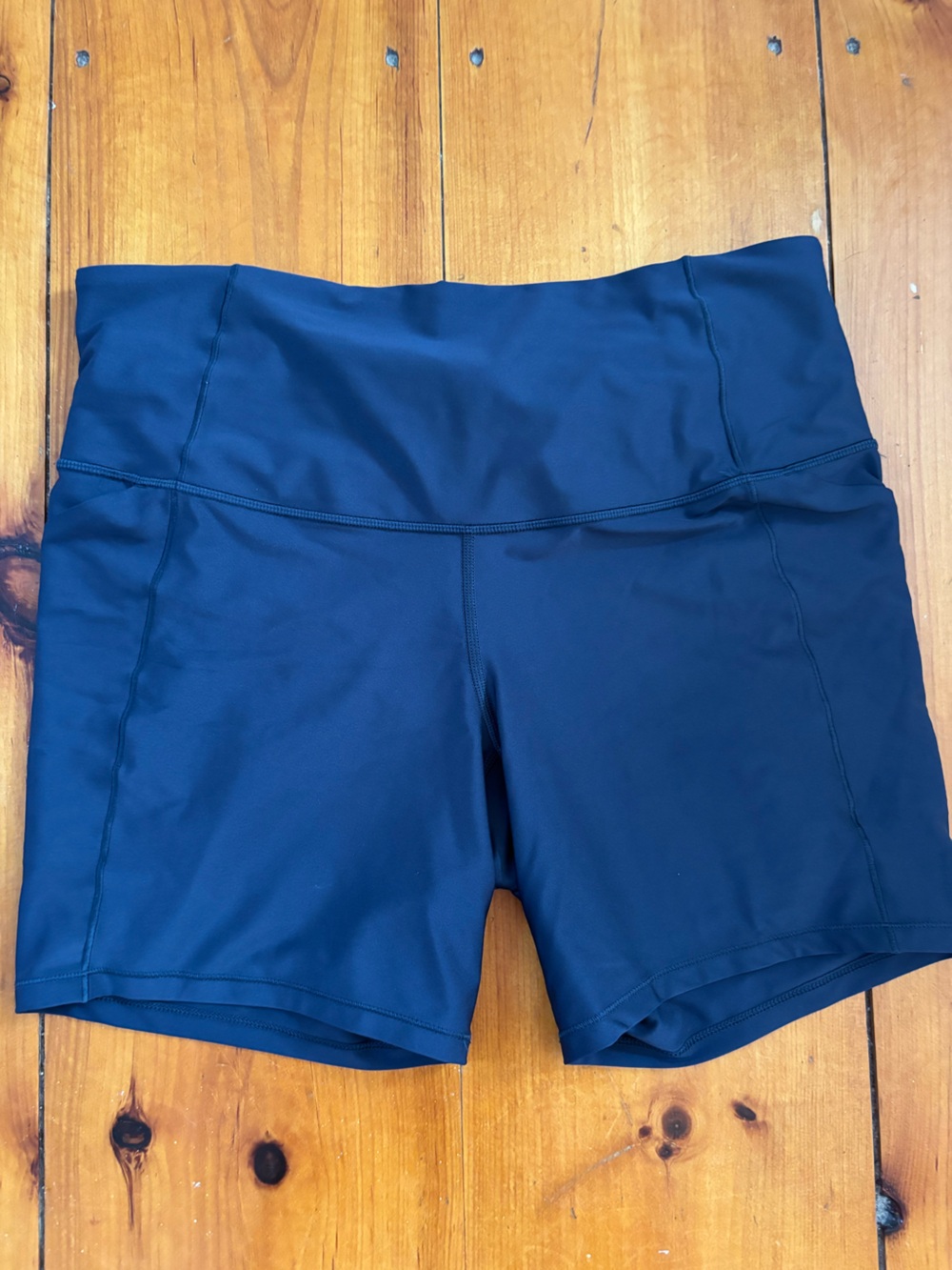 all in motion Navy High-Rise Legging Shorts